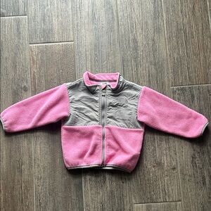 The North Face Gray Jacket with Pink Fleece Lining